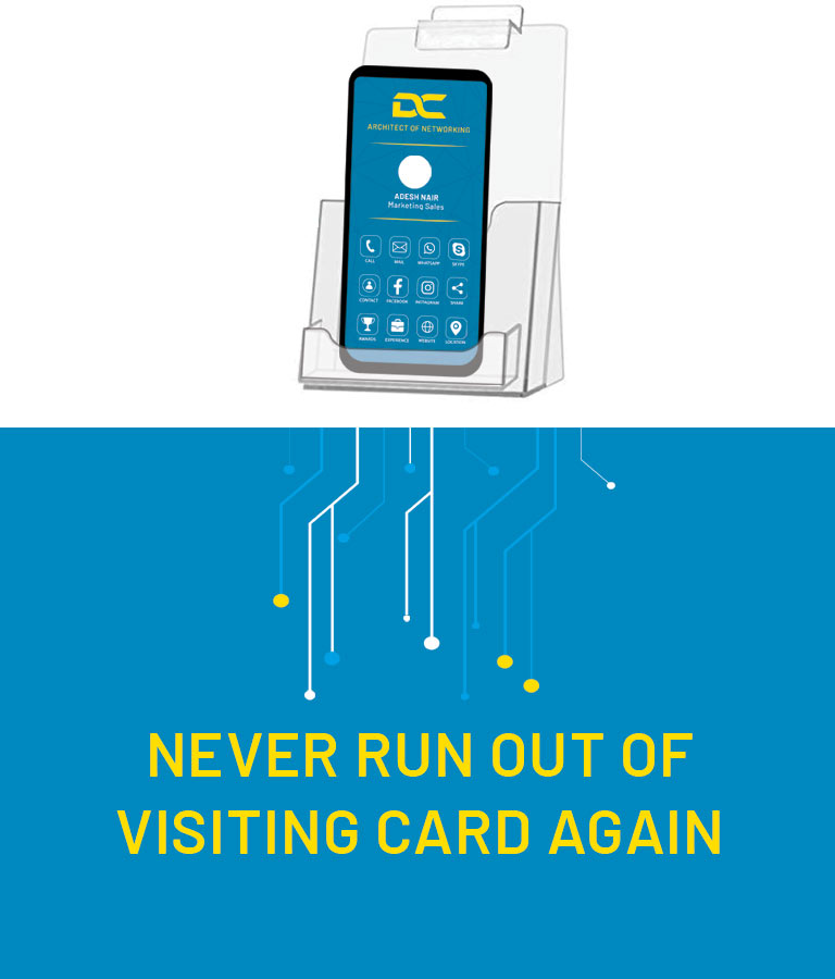 Never run out of visiting cards again